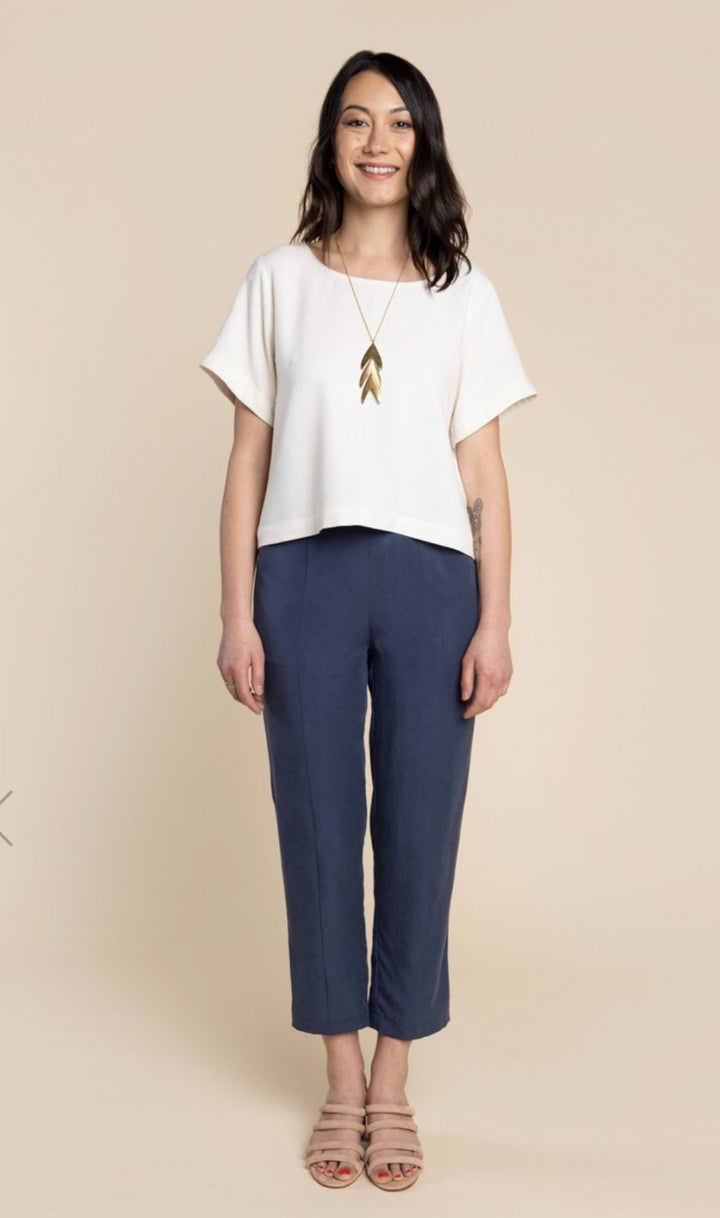 Closet Core Cielo Top & Dress sewing pattern – versatile boxy tee and shift dress with multiple sleeve and pocket options