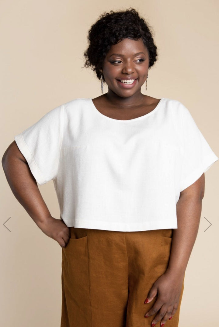 Closet Core Cielo Top & Dress sewing pattern – versatile boxy tee and shift dress with multiple sleeve and pocket options