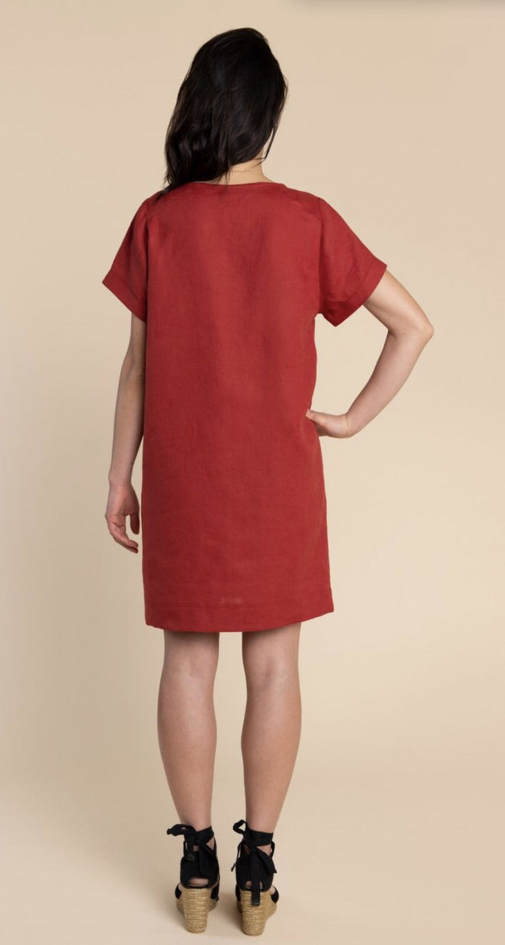 Closet Core Cielo Top & Dress sewing pattern – versatile boxy tee and shift dress with multiple sleeve and pocket options