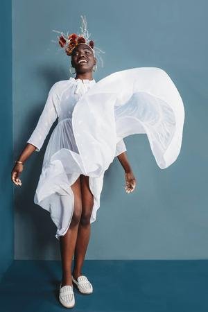 Friday Pattern Co. Wilder Gown sewing pattern with raglan sleeves, tiered skirt, tie-up neckline, and customizable lengths, sizes XS–4X