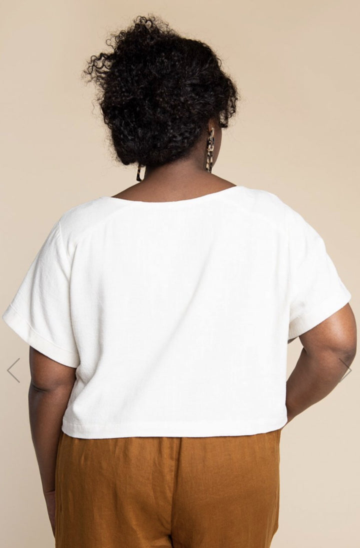 Closet Core Cielo Top & Dress sewing pattern – versatile boxy tee and shift dress with multiple sleeve and pocket options