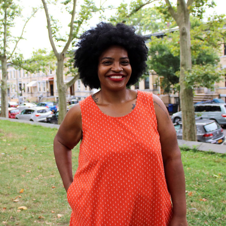 Christine Haynes Verano Tank sewing pattern with multiple views and optional pockets in sizes XS–4X