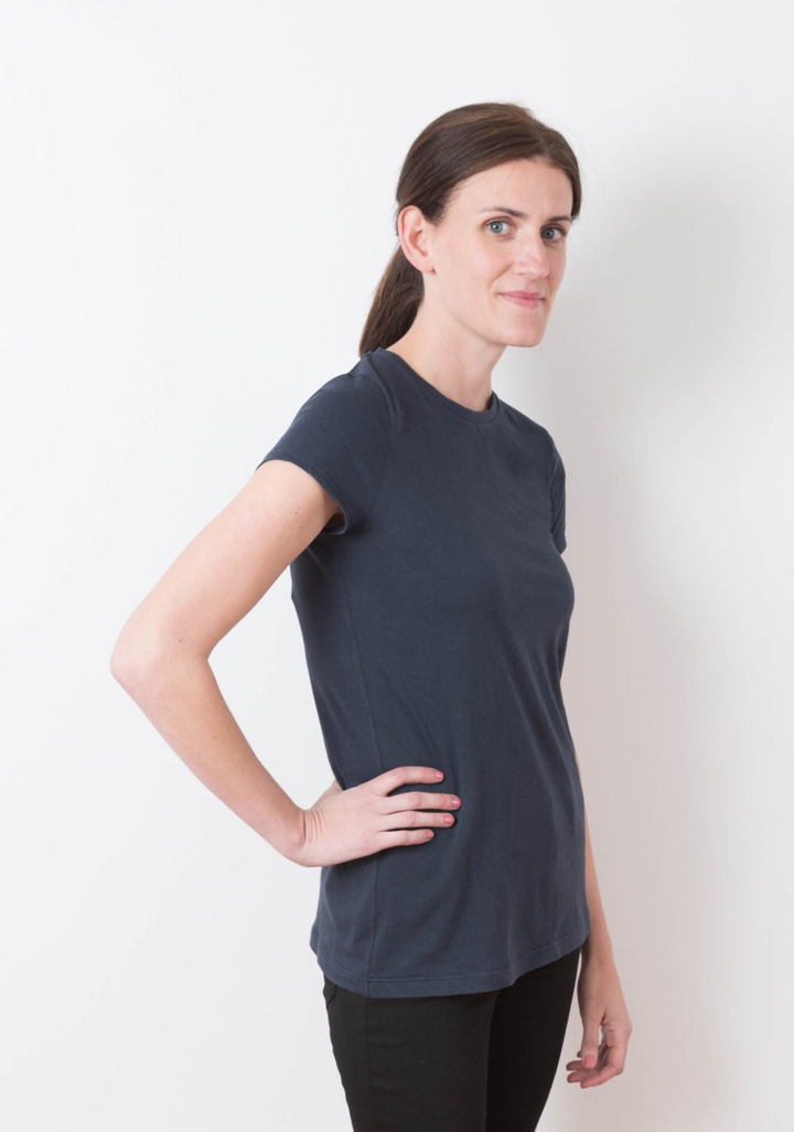 Grainline Studio Lark Tee sewing pattern – slim-fit t-shirt with interchangeable sleeves and necklines