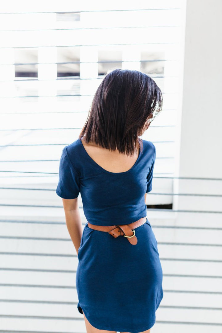 Friday Pattern Co. Sunny Dress or Top with reversible design, cap or tee sleeves, and scalloped or straight hem