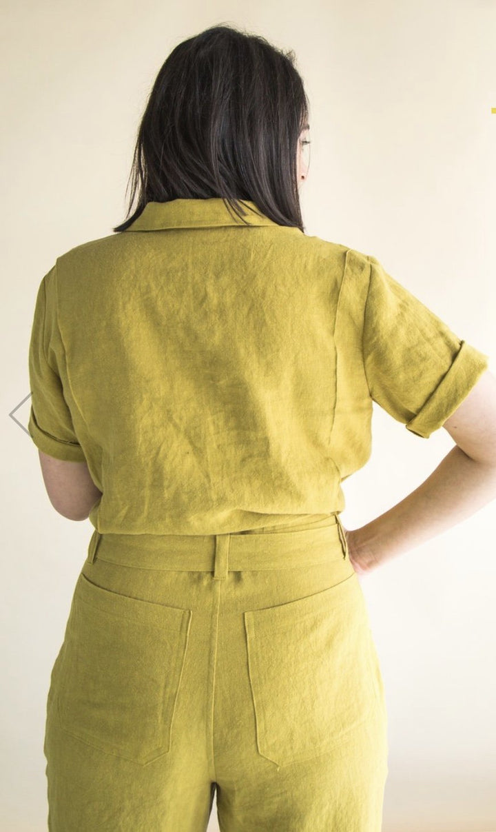 Closet Core Blanca Flight Suit sewing pattern – customizable boiler suit with sleeve, leg, and pocket variations