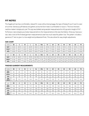 Friday Pattern Co. Sagebrush Top sewing pattern – puff sleeve blouse with gathered front detail, sizes XS–7X