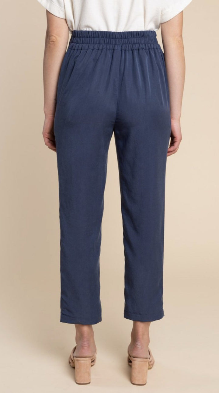 Closet Core Pietra Pants & Shorts sewing pattern – high-waisted trousers and shorts with flat front and elastic back