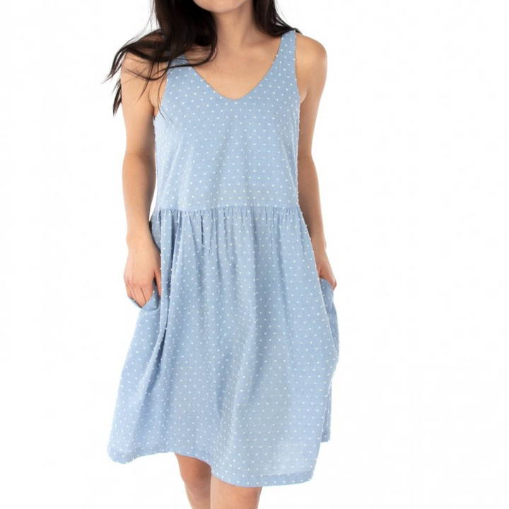 Jalie Michelle Tanks and Dress Pattern – rounded V-neck tank and above-knee skirt sewing pattern