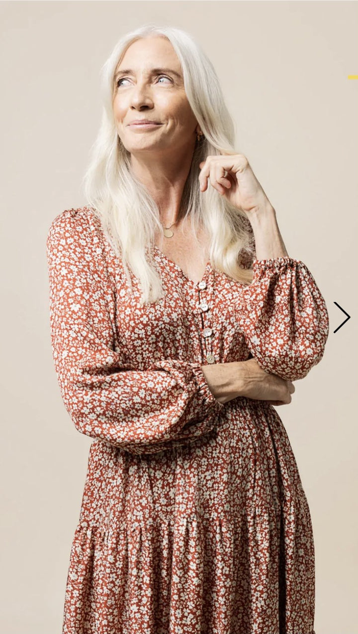 Closet Core Nicks Dress + Blouse sewing pattern – bohemian V-neck dress, tunic, and blouse with gathered shoulders and puffed sleeves