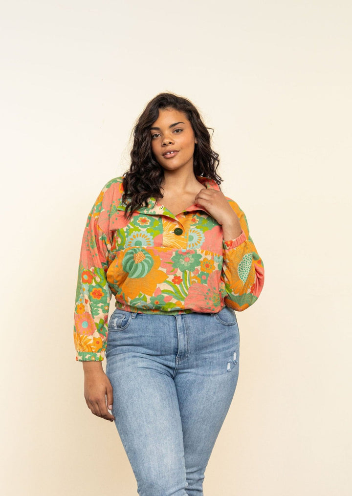 Friday Pattern Co. Pogonip Pullover sewing pattern – unlined jacket with welt pockets and packable option for outdoor adventures