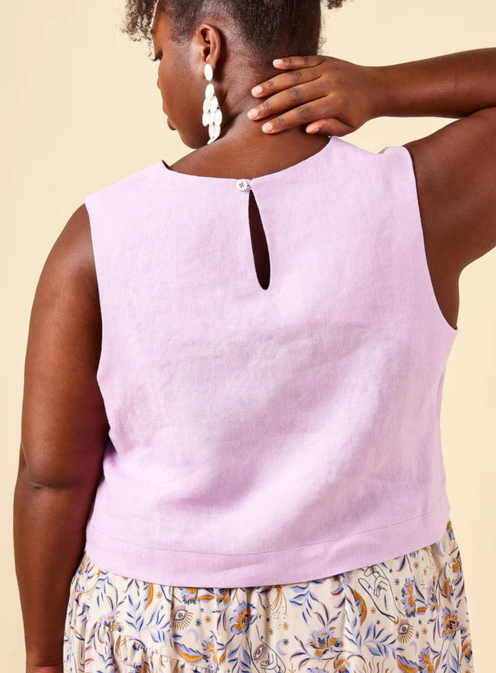 Closet Core Azure sewing pattern – versatile dress, skirt, and sleeveless top with tiered gathered design