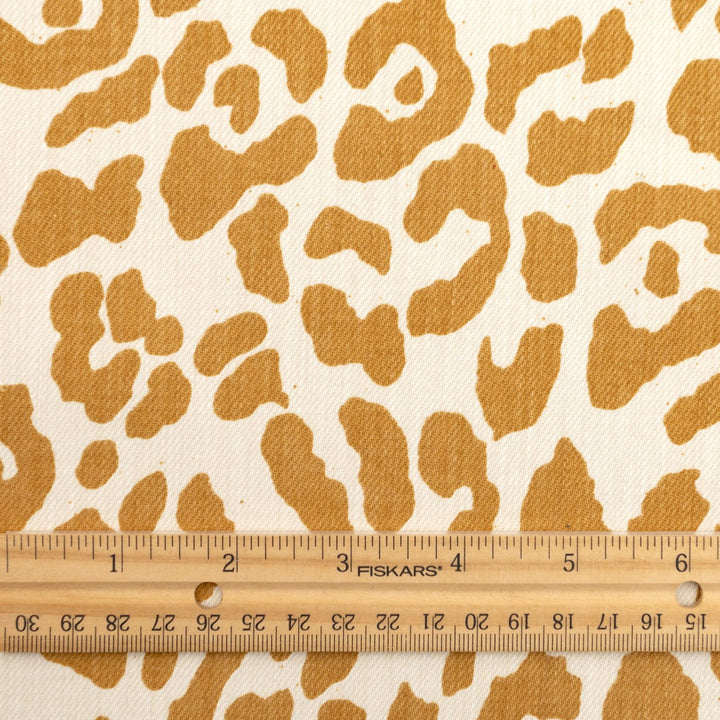 Twill - Print - Heavyweight - Golden Taupe Leopard