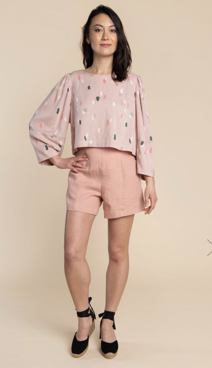 Closet Core Cielo Top & Dress sewing pattern – versatile boxy tee and shift dress with multiple sleeve and pocket options