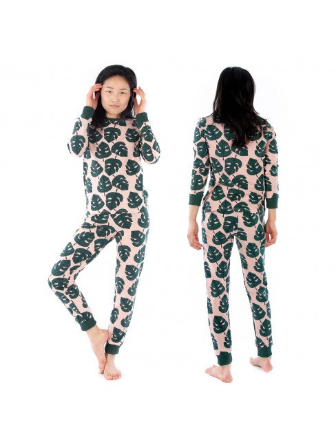 Jalie Jeanne PJ’s two-piece knit pajama set with long-sleeve top and high-waist pants