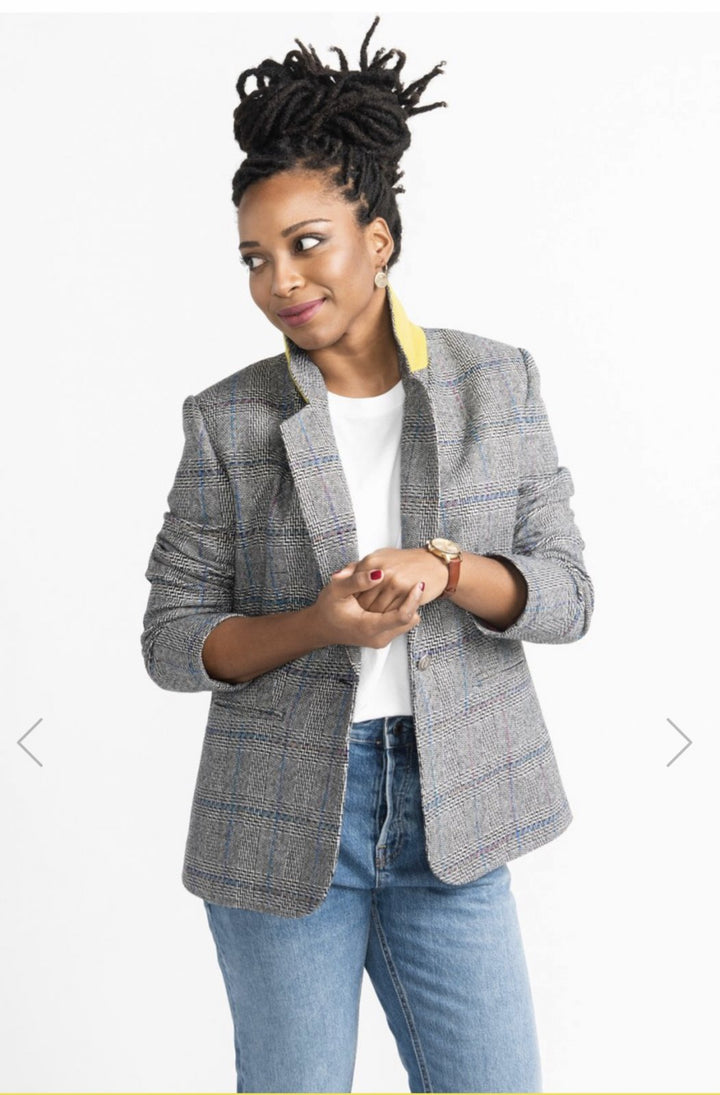 Closet Core Jasika Blazer sewing pattern – tailored women’s jacket with classic notched collar and customization options