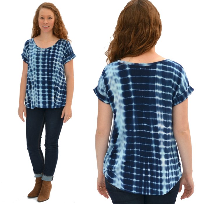 Hey June Santa Fe Top sewing pattern – versatile tank or dolman sleeve top with multiple styling options