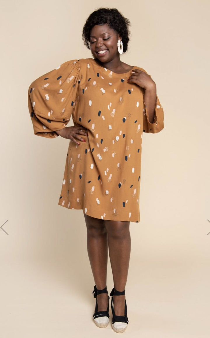 Closet Core Cielo Top & Dress sewing pattern – versatile boxy tee and shift dress with multiple sleeve and pocket options