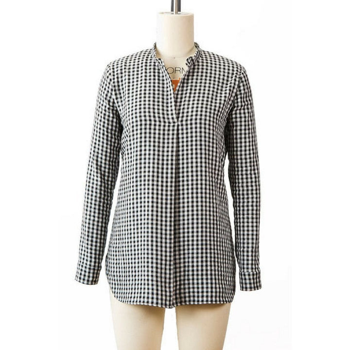 Liesl + Co Gallery Tunic and Dress sewing pattern with pleated placket and shirttail hem