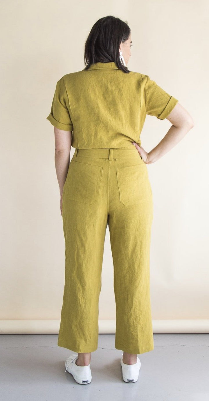 Closet Core Blanca Flight Suit sewing pattern – customizable boiler suit with sleeve, leg, and pocket variations