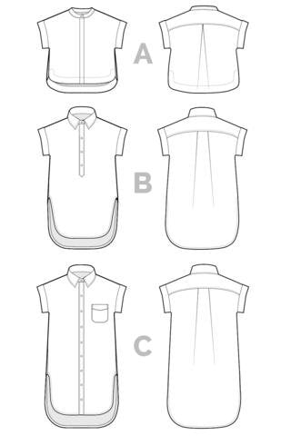 Closet Core Kalle Shirt & Shirtdress sewing pattern – versatile women’s shirt, tunic, and shirtdress design