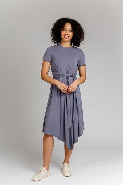 Megan Nielsen Floreat Dress & Top showing asymmetrical dress and blouse options with multiple sleeve and hem lengths