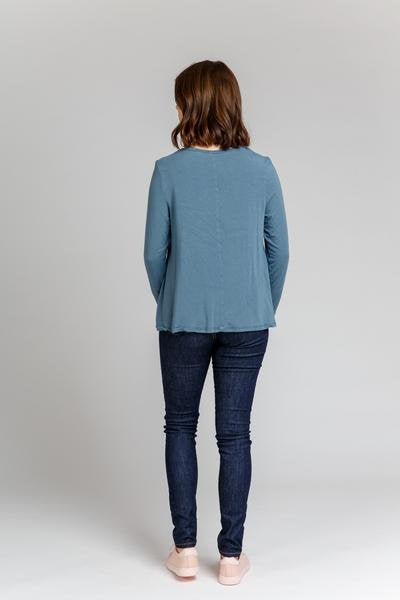 Megan Nielsen Floreat Dress & Top showing asymmetrical dress and blouse options with multiple sleeve and hem lengths
