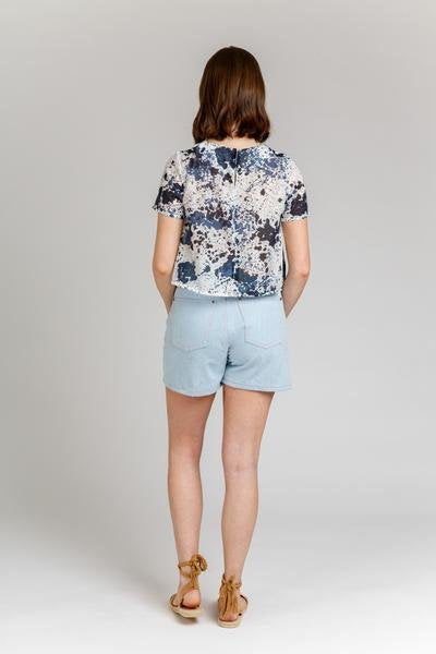 Megan Nielsen Floreat Dress & Top showing asymmetrical dress and blouse options with multiple sleeve and hem lengths