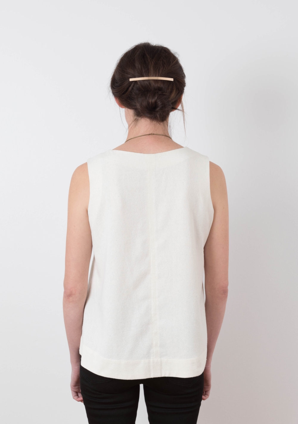 Grainline Studio Hadley Top sewing pattern – drapey semi-formal top with jewel or V-neck options