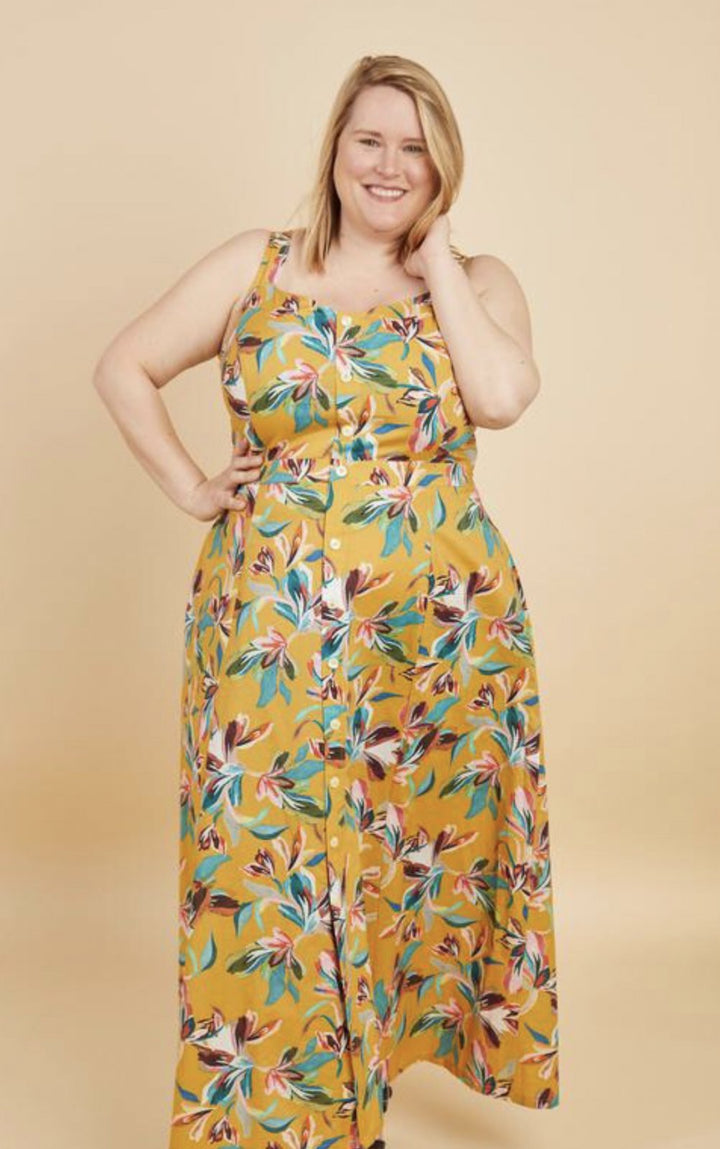 Cashmerette Holyoke Maxi Dress & Skirt Pattern – elastic waist maxi dress and full-length skirt sewing pattern