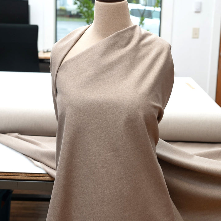 Brushed Twill Mushroom 100% cotton midweight fabric for sewing projects