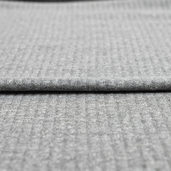 Rib Knit - Rayon Cotton - Grey