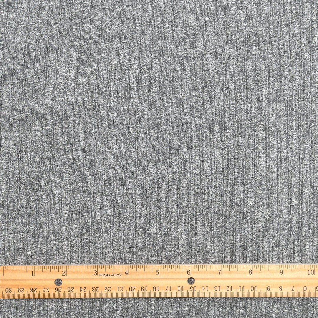 Rib Knit - Rayon Cotton - Grey