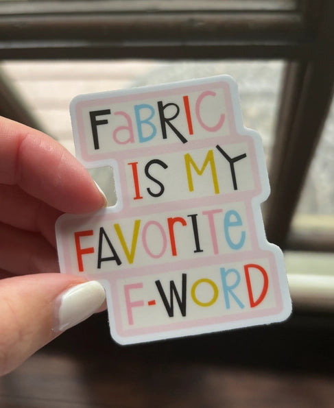 Sticker - Kati Cupcake -  Fabric Is My Favorite
