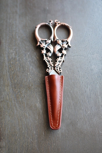 Leather Scissor Sheath - 3 Colors