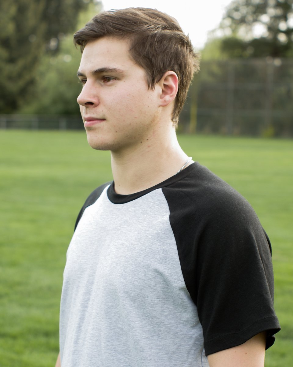 Thread Theory Sayward Raglan sewing pattern casual t-shirt with curved raglan seams and slim sleeves