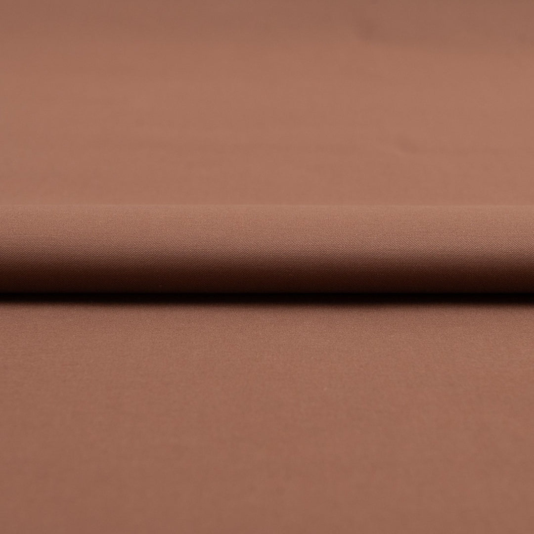 Coated Cotton Brown – Designer deadstock water-resistant fabric, 64 inches wide for sewing bags, aprons, and utility projects