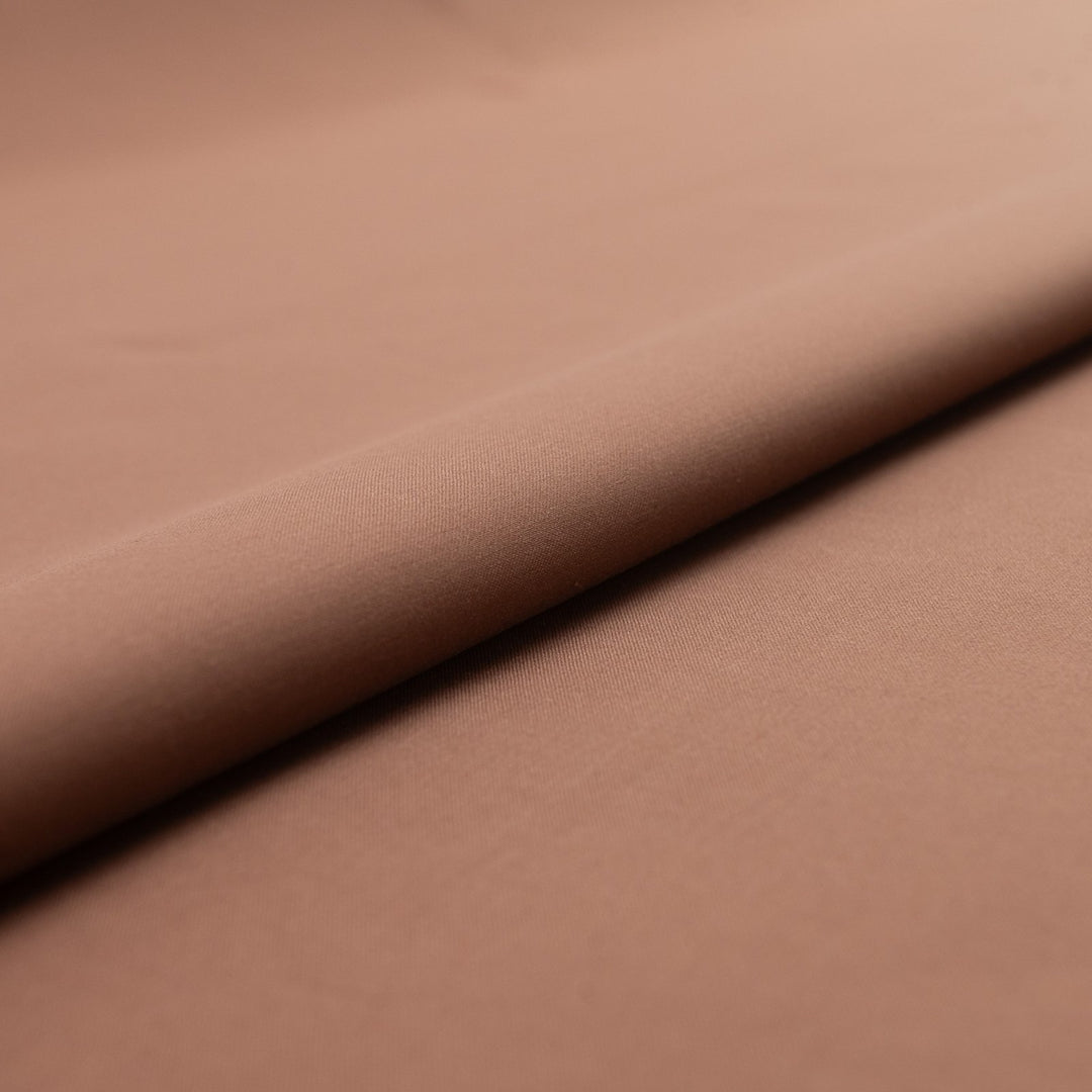 Coated Cotton Brown – Designer deadstock water-resistant fabric, 64 inches wide for sewing bags, aprons, and utility projects