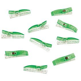 Clover Wonder Clips – 10 Pack | No-Pin Fabric Clips for Sewing, Quilting & Crafts
