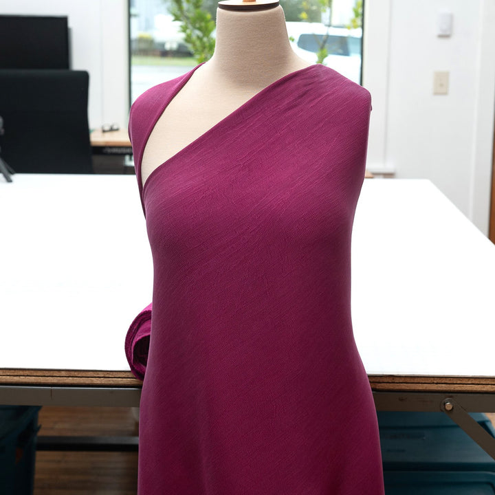 Rib Knit - Rayon - Magenta