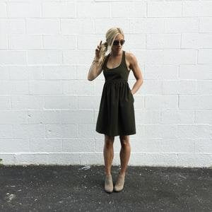 Cali Faye Collection Esteem Dress Pattern – scoop neck, criss-cross back, and gathered skirt sewing pattern