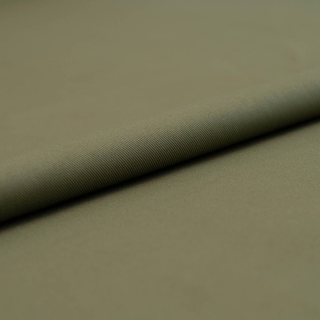 Olive bull denim twill fabric - heavyweight 100% cotton - 54 inch width