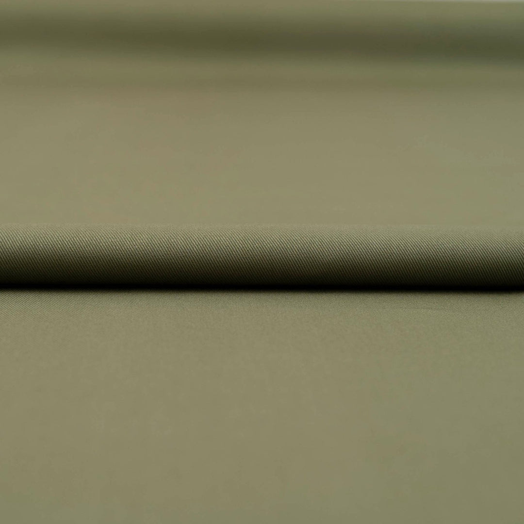Olive bull denim twill fabric - heavyweight 100% cotton - 54 inch width
