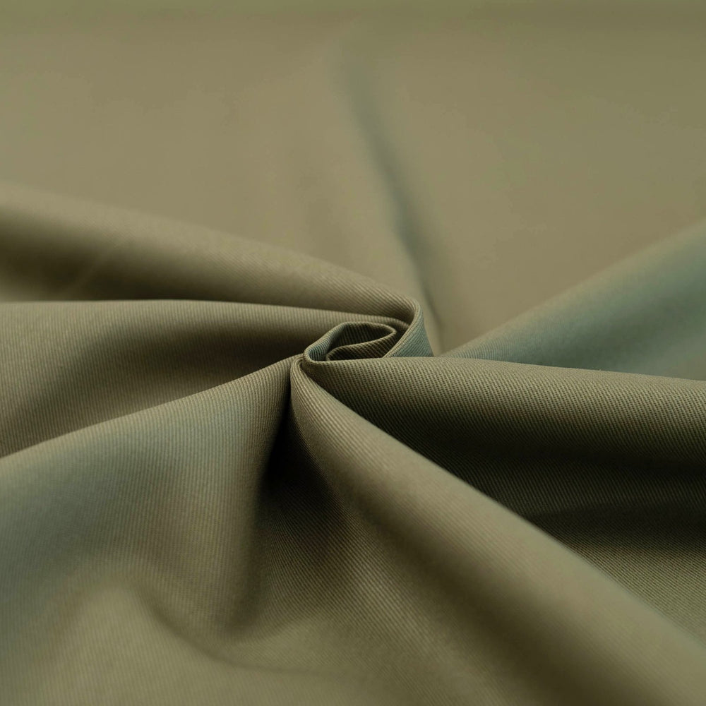 Olive bull denim twill fabric - heavyweight 100% cotton - 54 inch width