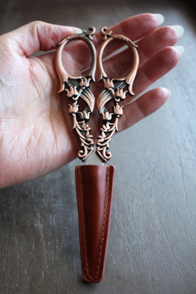 Leather Scissor Sheath - 3 Colors