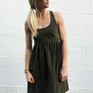 Cali Faye Collection Esteem Dress Pattern – scoop neck, criss-cross back, and gathered skirt sewing pattern