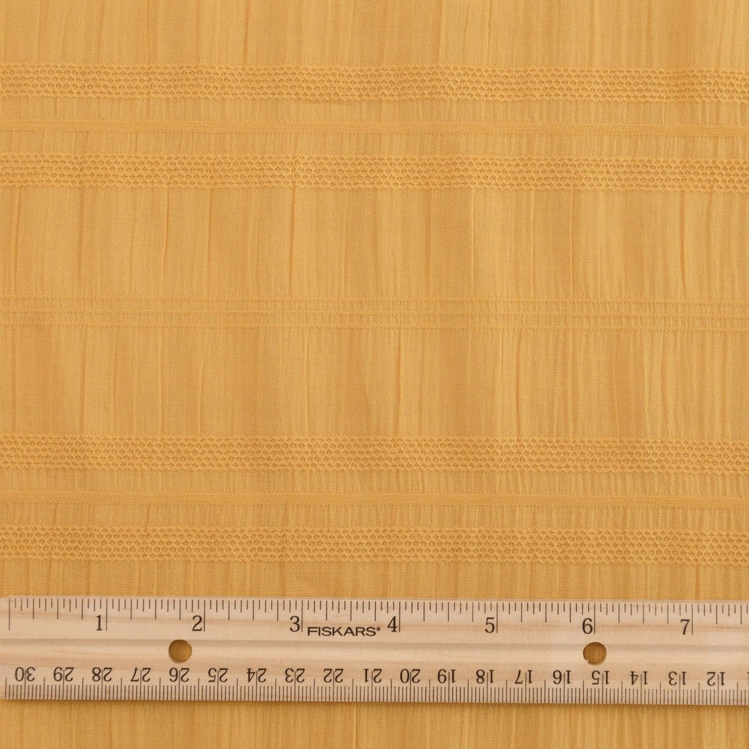 Isabel Crinkle Strata Cotton Fabric in Black