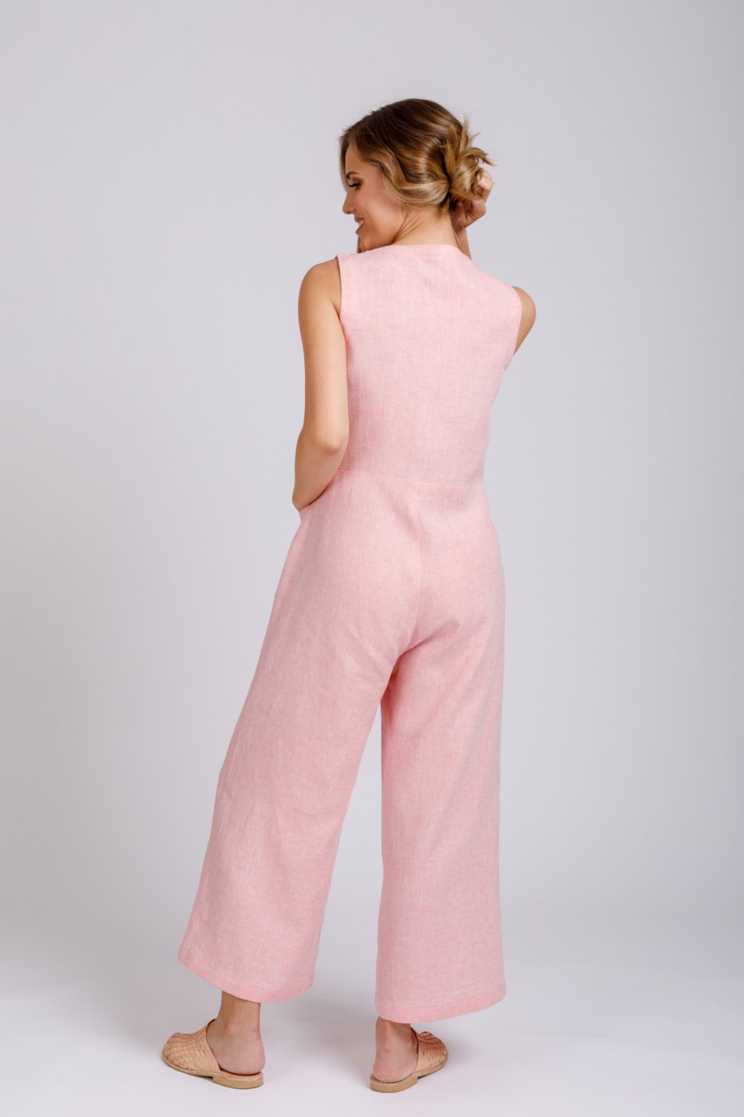 Megan Nielsen Durban sewing pattern mix-and-match jumpsuit and romper set with multiple neckline and leg options