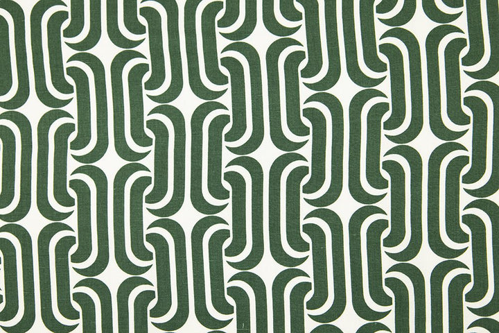 Linen/Rayon Print - Modern Maze - Olive