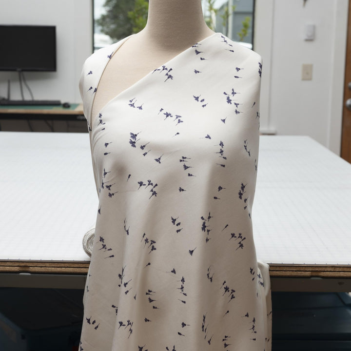 Rayon Twill - "Hyacinth Floral"