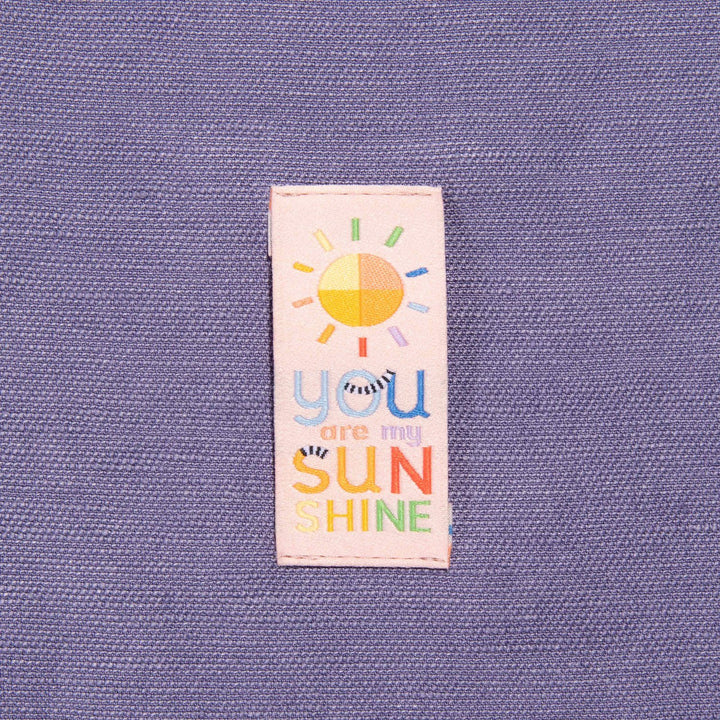 Kylie and the Machine Going Places kids’ labels by Brook Gossen – colorful woven tags and stickers with positive affirmations